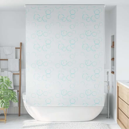 vidaXL - Rolgordijn - voor - douche - 140x240 - cm - bubbel