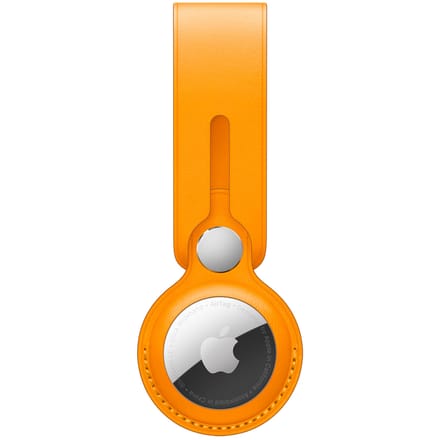 Leather Loop voor de Apple AirTag - California Poppy