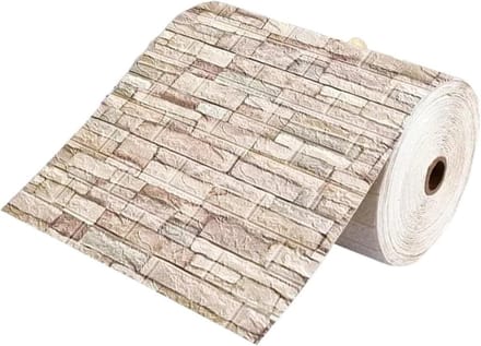 Thermisch Behang - Isolerend Decor - Muur Isoleren - Zelfklevend - 70cm x 10m - Antiek Schuim