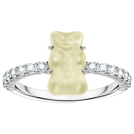 Thomas Sabo - TR2459-052-14-60 - Ring - 925 zilver - Dames - Goldbär wit - Ringmaat 60