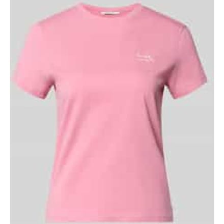 Tom Tailor Denim - T-shirt met borduursel - Maat M - Soft Blush Rose
