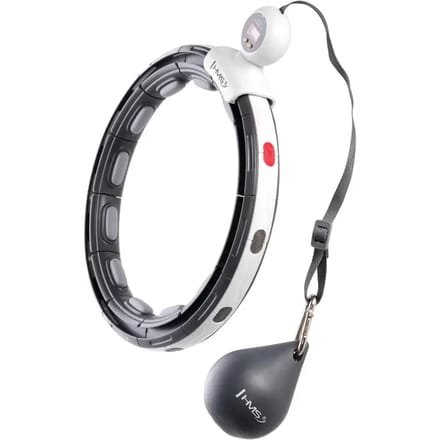 HMS HHM15 - Magnetisch Hula-hop - Zwart - Met Magneet en Gewicht - LCD Teller