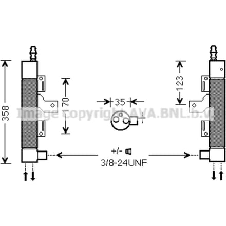 Droger, airconditioningsysteem AVA COOLING VOD153 AVA