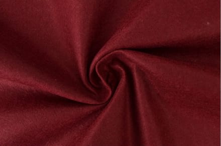 Vilt stof - 3mm dik vilt - 1 meter - Per meter - Bordeaux rood