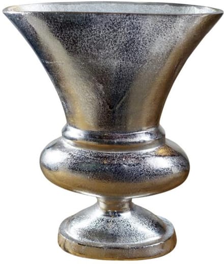 Michael Noll - Vaas - Aluminium - Zilver - Maat L - 37 cm