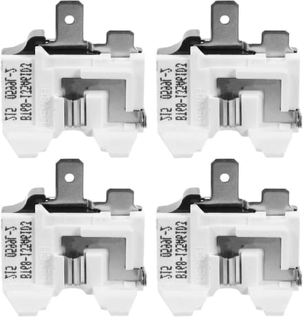 Relais Koelkast Starter - Startkit Compressor - Apparaat Beschermen - Automatische Uitschakeling - 4 Stuks - Wit