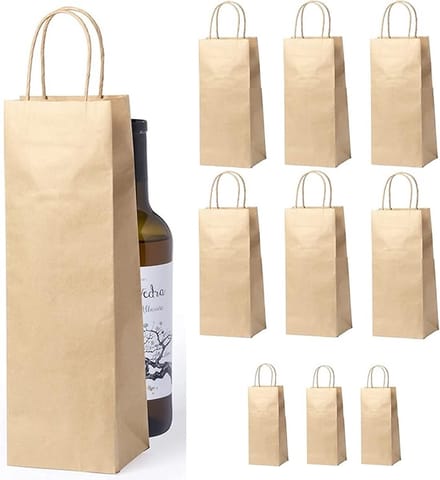 - wijntas | bruin | 8x14x39 cm | 25 stuks - bruin - 8x14x39