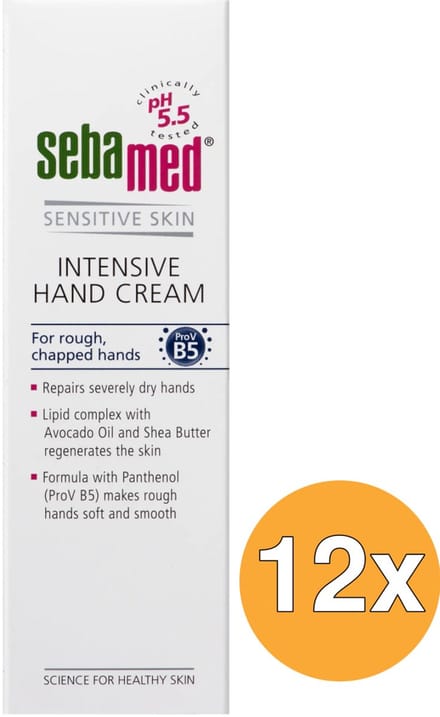 12x Sebamed Intensieve handcreme (75 ml)