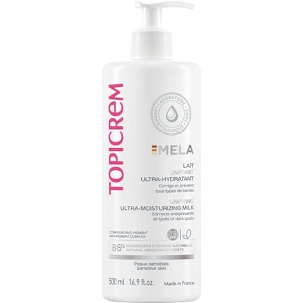 Vochtinbrengende Lichaamsmelk Topicrem Mela Anti-vlek 500 ml
