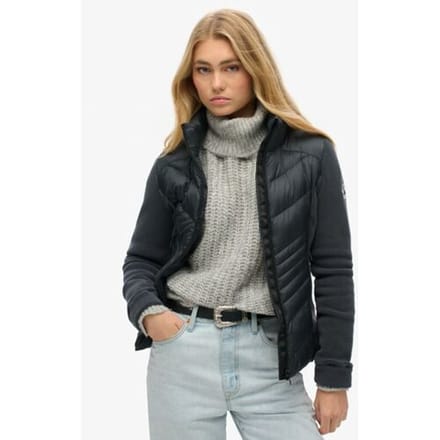 Superdry Storm Fleecejack Blauw Grootte: 44