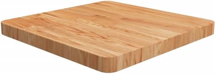 Massief Eikenhouten Tafelblad Vierkant 50x50 cm Lichtbruin Hout Tafelblad