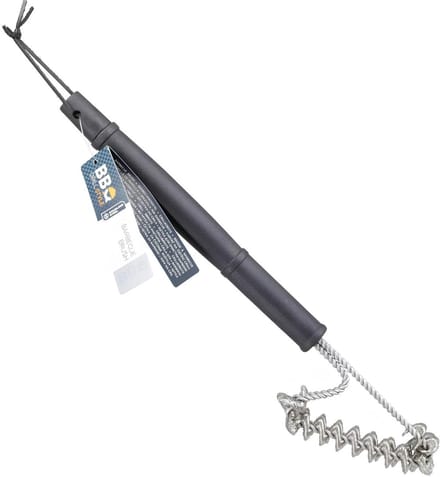 BBQ Collection BBQ kwast/borstel - 2 kwasten - H40 cm - RVS - barbecue borstel