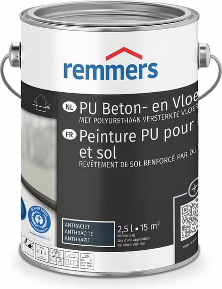 Remmers PU Beton en Vloerverf - Roodbruin - 2.5 liter