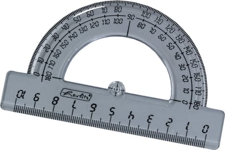 Herlitz - Halfrond gradenboogmeter - 180 graden - Kunststof