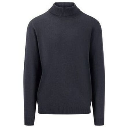 Fynch-Hatton Trui Rollneck Uni Color Cashmere Navy / male