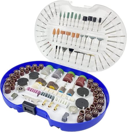 Gereedschapsaccessoireset - Dremel Set - Klus Klussen - 276 Delig Assortiment - 1/8 Inch - Grijs