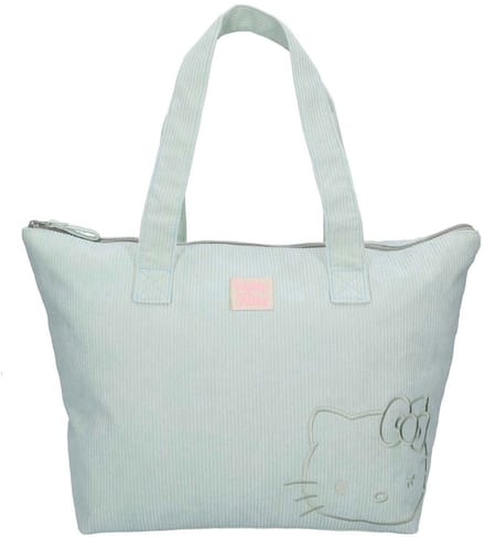 Hello Kitty Obsessed Shopper - 32 x 48 x 14 cm - Corduroy - Groen