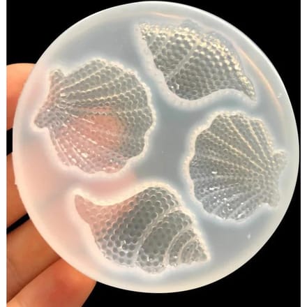 Delysia King Moule en silicone DIY coquillages et conques gray
