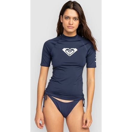 Surftop met korte mouwen voor dames Roxy Whole Hearted