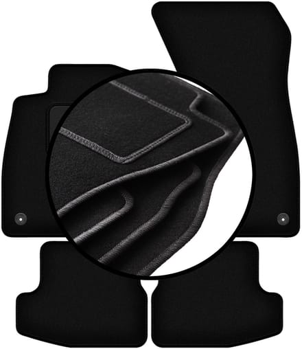 Complete set veloursmatten voor: Audi A5 F57 cabrio (2020-2022)