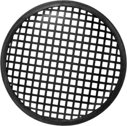 HQ-Power Luidsprekerrooster, 5", metaal, 10 stuks, zwart