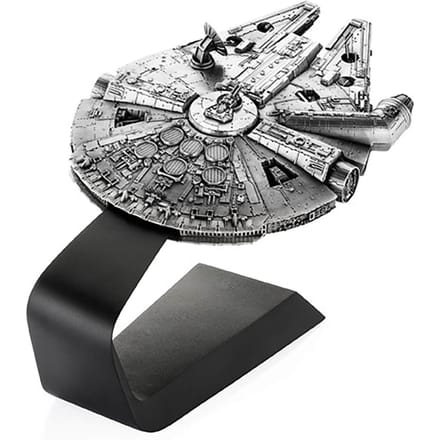 Royal Selangor Star Wars Millennium Falcon Vehicle with Stand 19.5cm - Pewter Replica