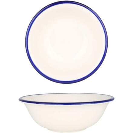 Rinart Kommetje - Blue Edge - Porselein - 16 cm (400cc) - set van 6