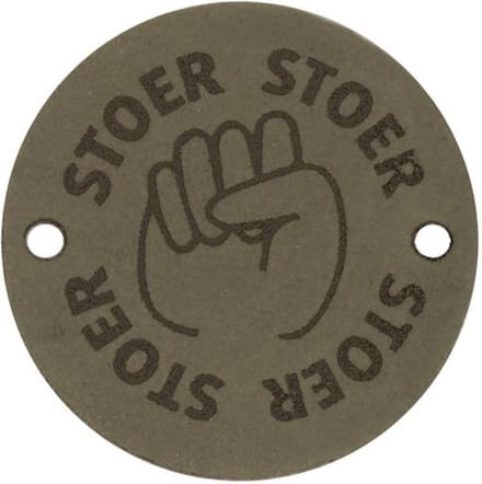Durable Leren Label – "Stoer" – Duurzaam & Stijlvol (2 stuks)
