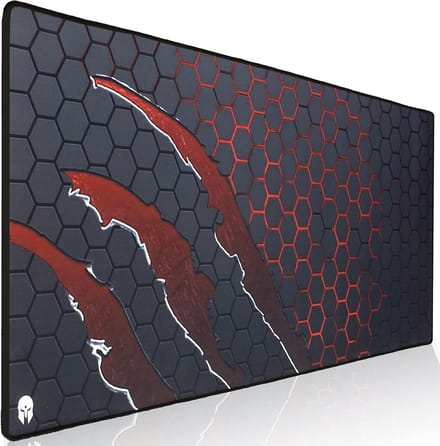 Zwarte Gaming Mouse Pad met Klauw Design - Anti-slip Rubberen Onderkant