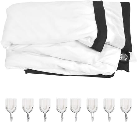 Projectiescherm - Draagbaar Scherm - Thuisbioscoop Films - Kreukvrij Polyester - 100 inch - Wit