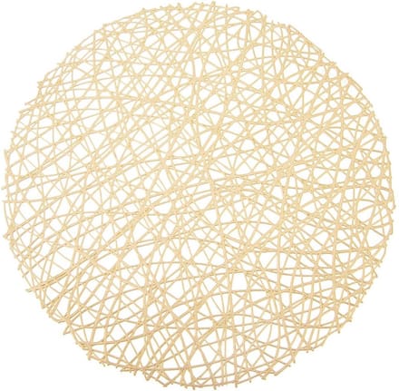 Placemat Rubber Gouden Rond 39 cm - Tafelonderzetter
