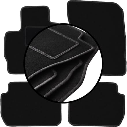 Complete set veloursmatten voor: Mitsubishi Outlander III SUV (2012-)