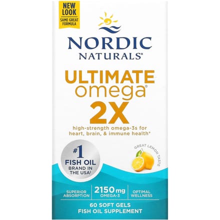 Ultimate Omega 2X, Citroen, 2.150 mg, 60 Softgels (1,075 mg per softgel)