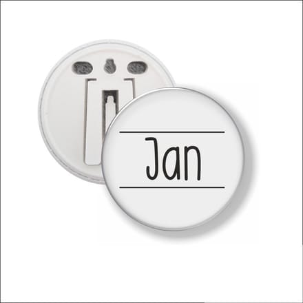 Button Met Clip 58 MM - Jan