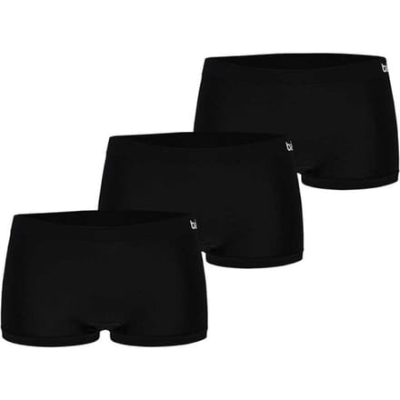 Apollo Seamless Hipsters Dames Bamboe 3-Pack Zwart Naadloos - Maat XL