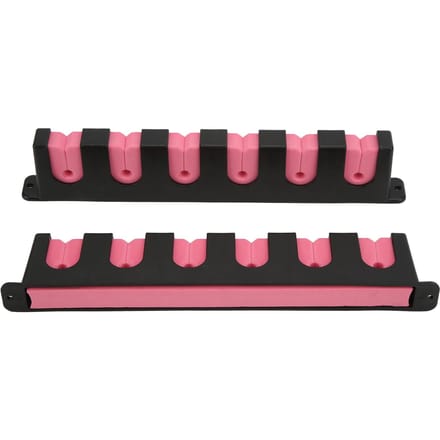 Wandmontage Vishengelrek Chemisch Bestendig Verticaal 6 Hengelhouders met 4 Schroeven Roze roze