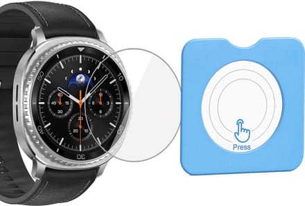 Screenprotector geschikt voor Samsung Galaxy Watch 8 Classic 46mm – Gehard Glas Screen Protector + Installatietool