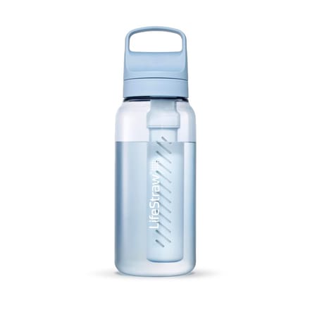 LifeStraw Go 2.0 Water Filter Bottle -  1L - Icelandic Blue