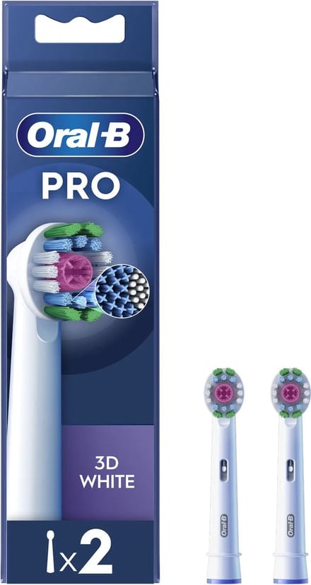 Oral-B 3D White Pro Opzetborstels - 2 stuks