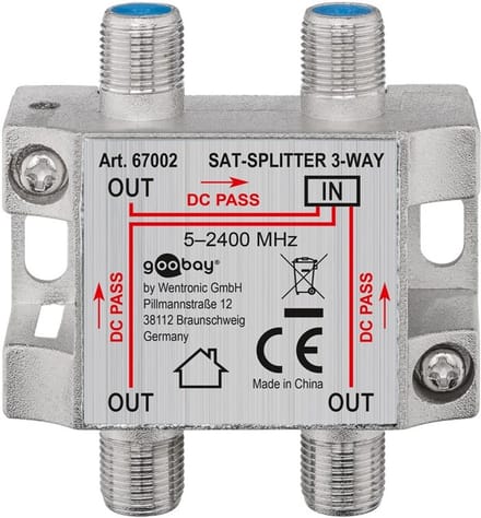 Goobay SAT Distributor, 3-Pack