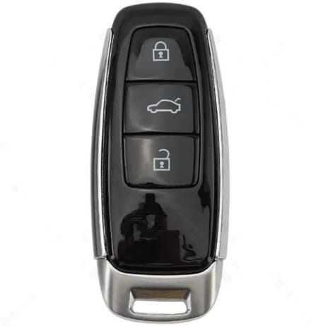 XEOD Autosleutelbehuizing - sleutelbehuizing auto - sleutel - Autosleutel / 3-Knops geschikt voor Audi