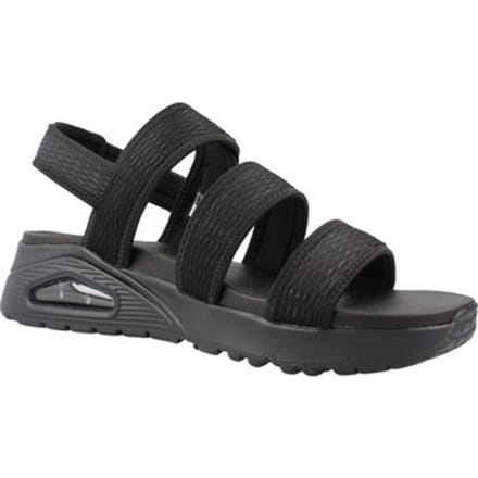 Skechers Uno Sandalen zwart Textiel - Maat 37