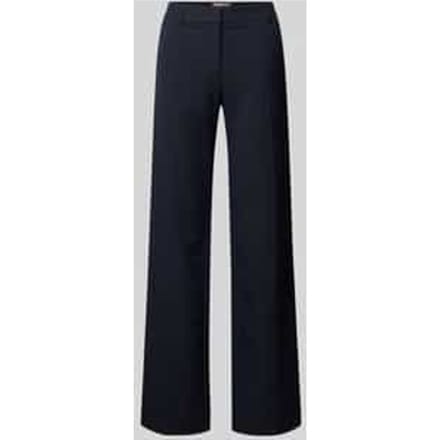 Stoffen broek met wijde pijpen en persplooien