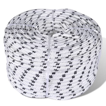 vidaXL - Boottouw - polyester - gevlochten - 6mmx50m