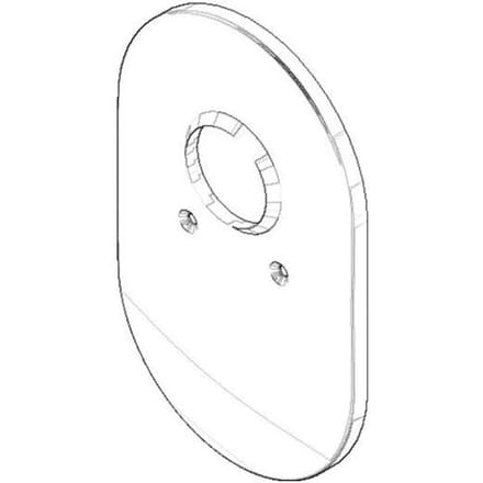 Dornbracht cover without flow control 15.1 x 24.1 cm 90110205700-00