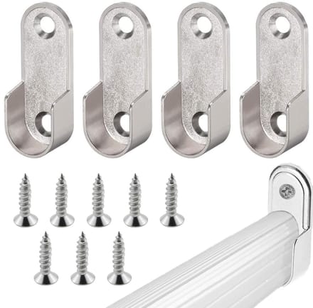Kastbuisrekken - Hoogwaardige zinklegering - Set van 4 - Roestvrij