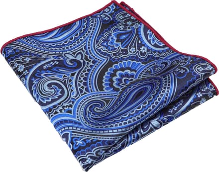 Pochet Paisley - Blauw - Sorprese - pochette - heren - model 3 - Cadeau