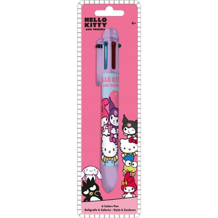 Kid91400 Stylo 6 couleurs hello kitty et amis
