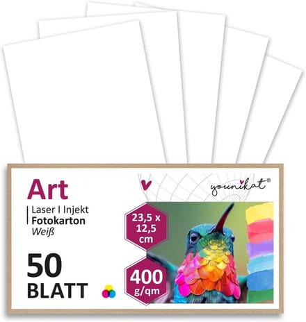 50 Blanco Postkaarten Maxi Formaat 400g Dik Karton voor Knutselen en Tekenen