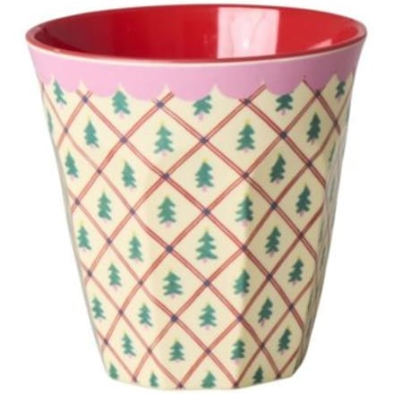 Rice melamine beker met kerstbomen, 250 ml